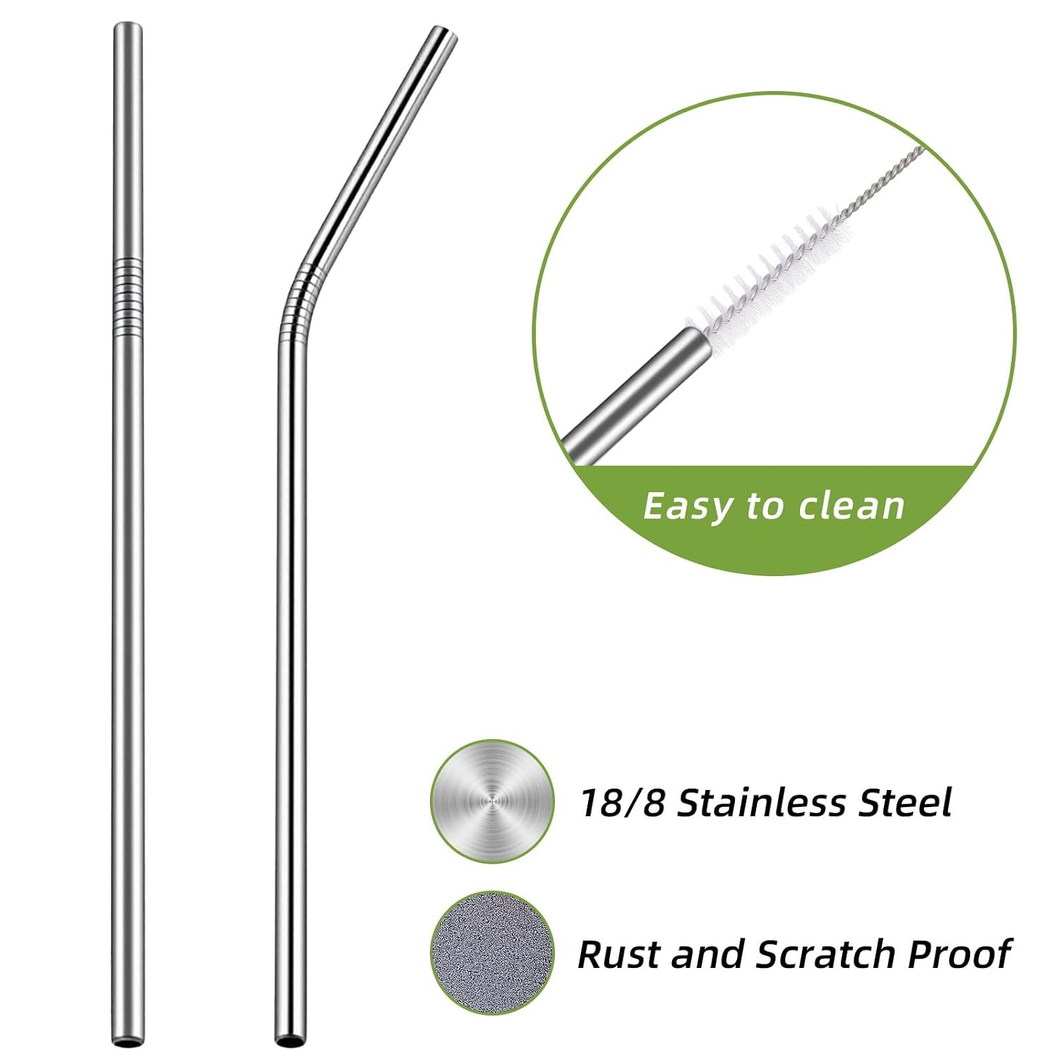 Extra Long Straw Cleaning Brush Set 10 Pcs 8.2 Inch Straw Cleaner Brushes