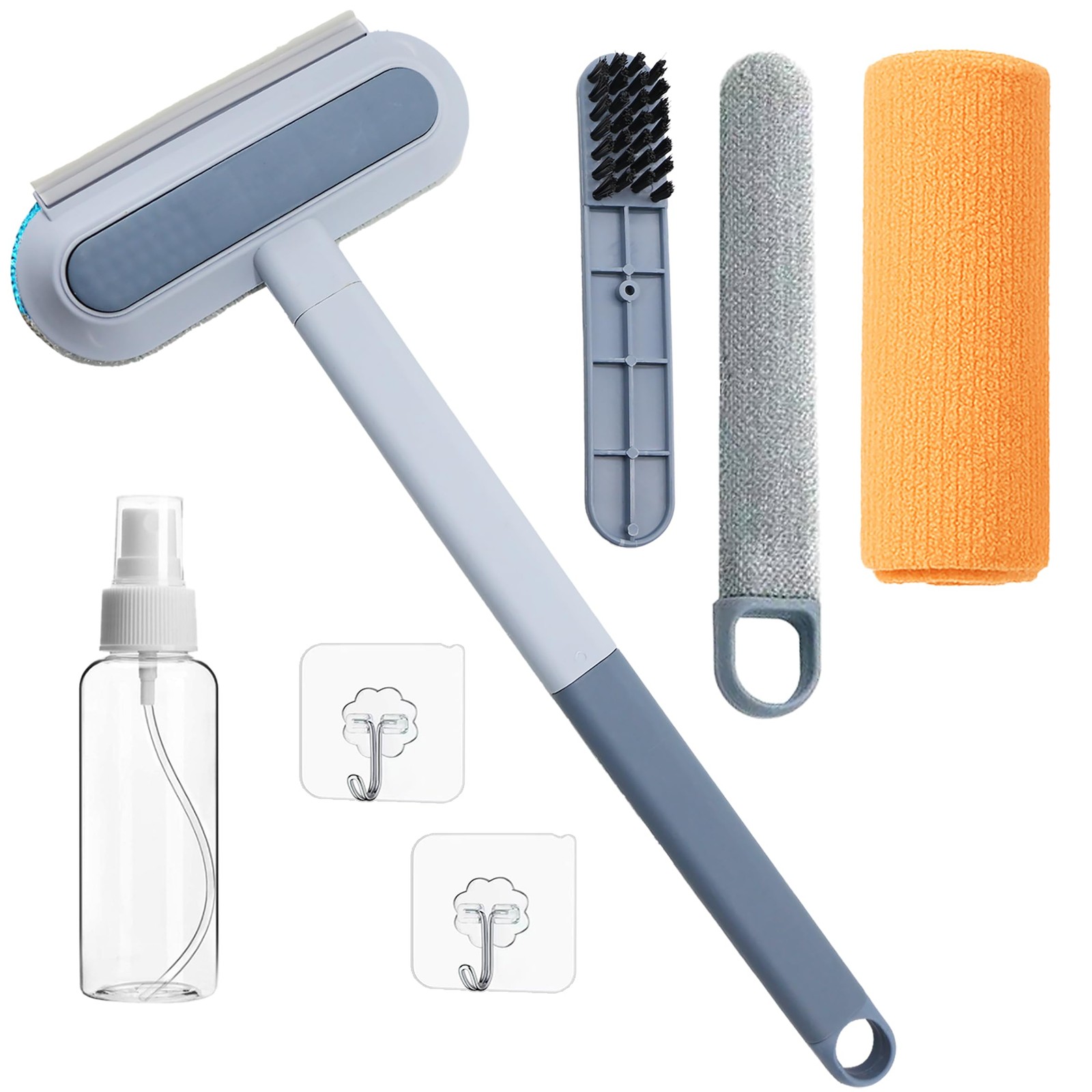 Window Screen Cleaning Brush Kit, Household Wet & Dry Cleaning Tool for Windo…
