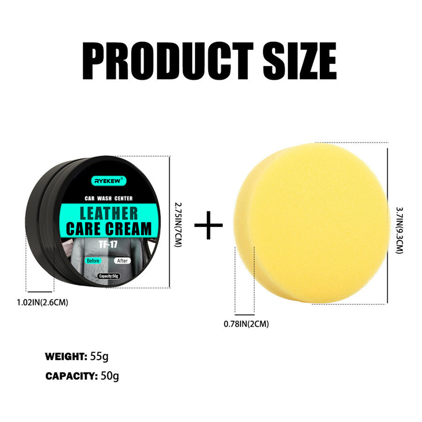 50g Car Leather Color Restorer Cream Cleaning Paste For Car Seats Leather Care