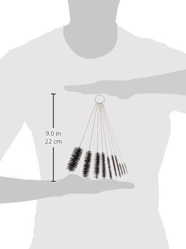 Pipe Cleaners 8 Inch Nylon Bottle Straw Cleaning Brush Set Stainless Steel Handl