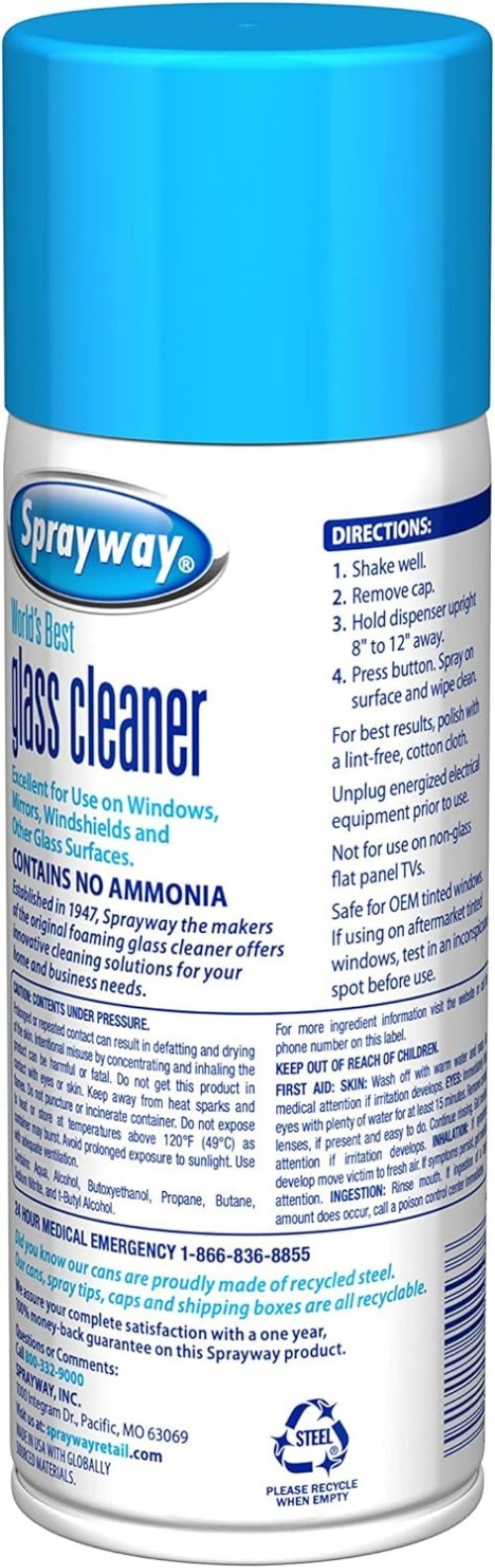 Ammonia-Free Foaming Glass Cleaner – Streak-Free Shine, 15 Oz – Fresh Scent