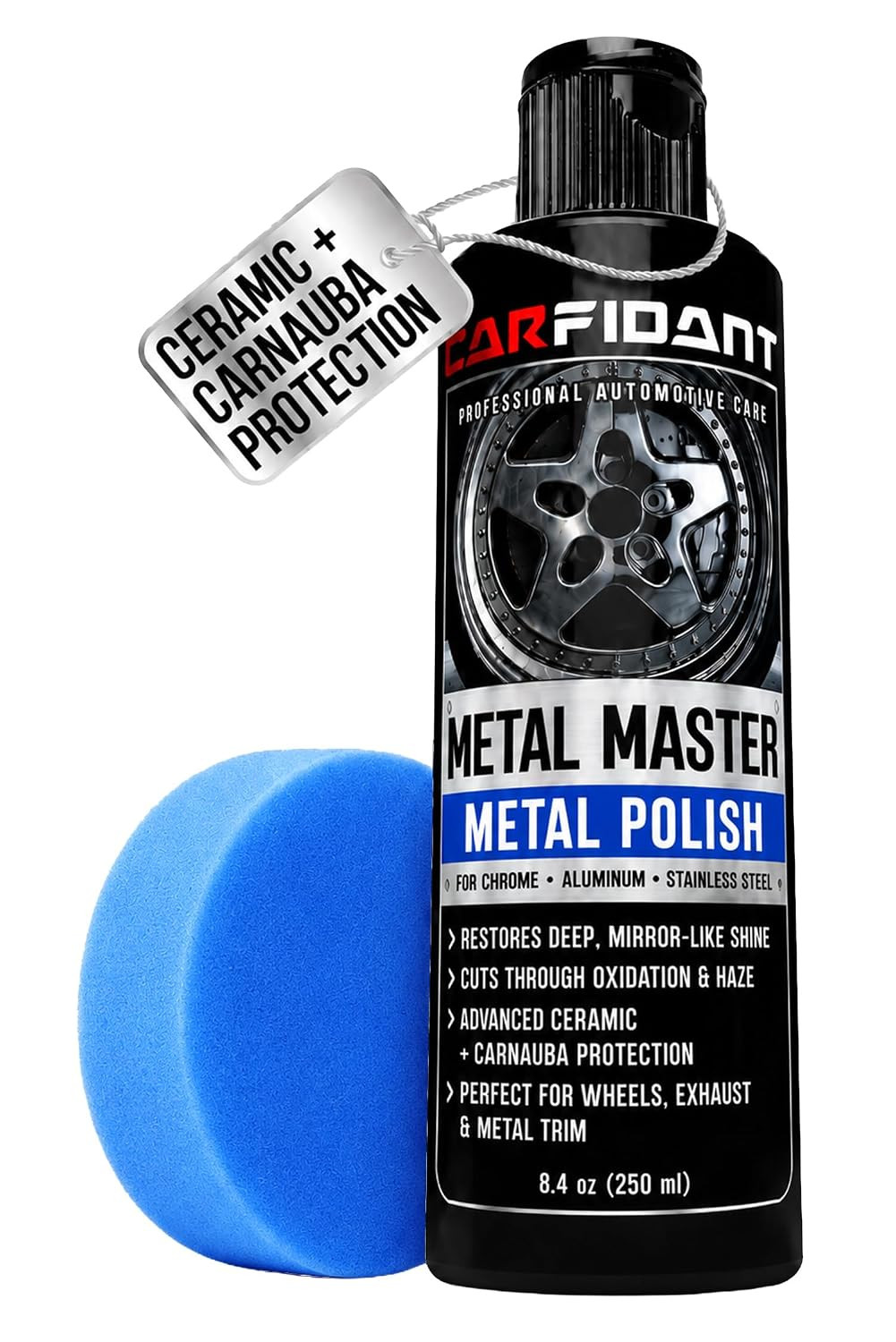 Metal Polish Kit with Applicator Pad – Restores Shine & Removes Oxidation on Chr