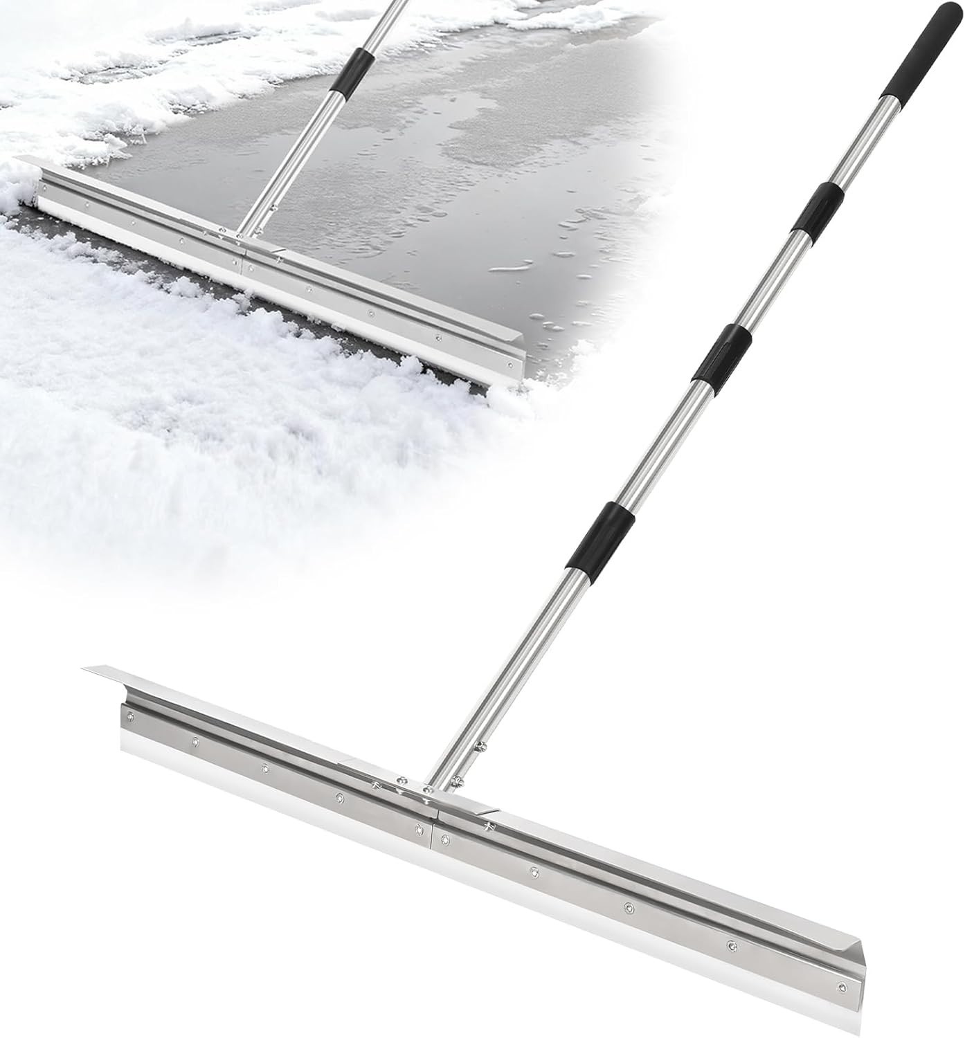 33.4″ Large Floor Squeegee for Concrete, Commercial Heavy Duty Silicone Blade Sq