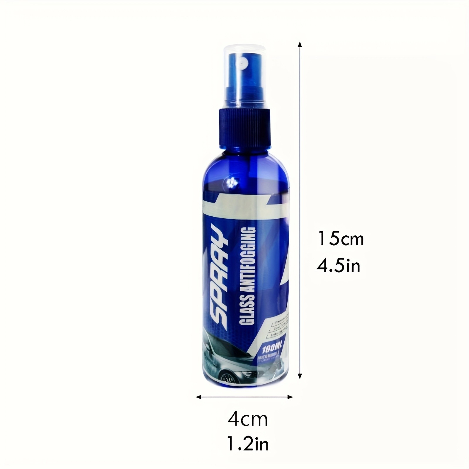 Anti-Fog Spray for Car Glass Helmets Mirrors Windshield Defogger Clear View