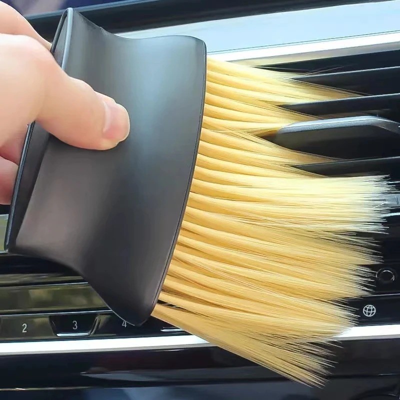 Car interior sweeping dust soft brush car wash tool artifact car interior gap