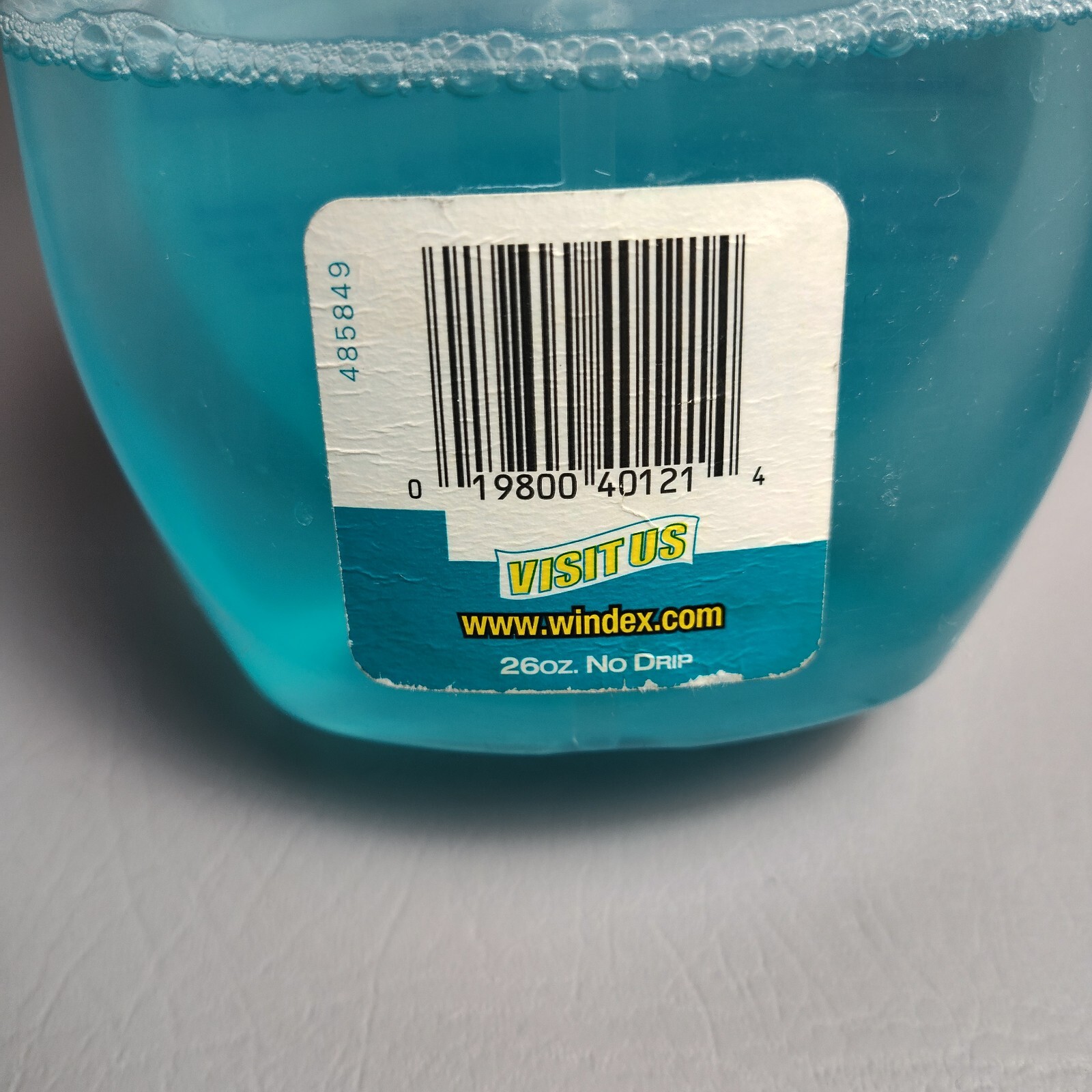 Windex No Drip Foaming Action 40% Full 26 Fl Oz 2006 Discontinued Bottle Prop