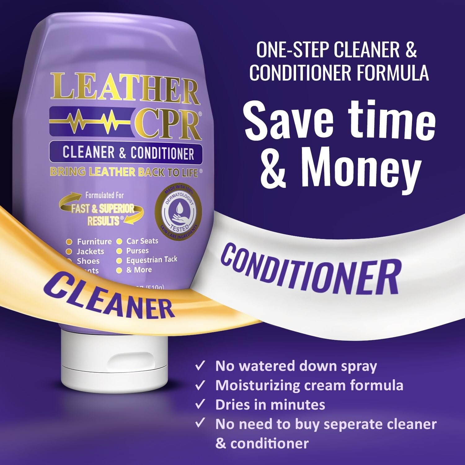 Leather CPR Cleaner & Conditioner 18oz – Cleans, Conditions, Restores & Prote…