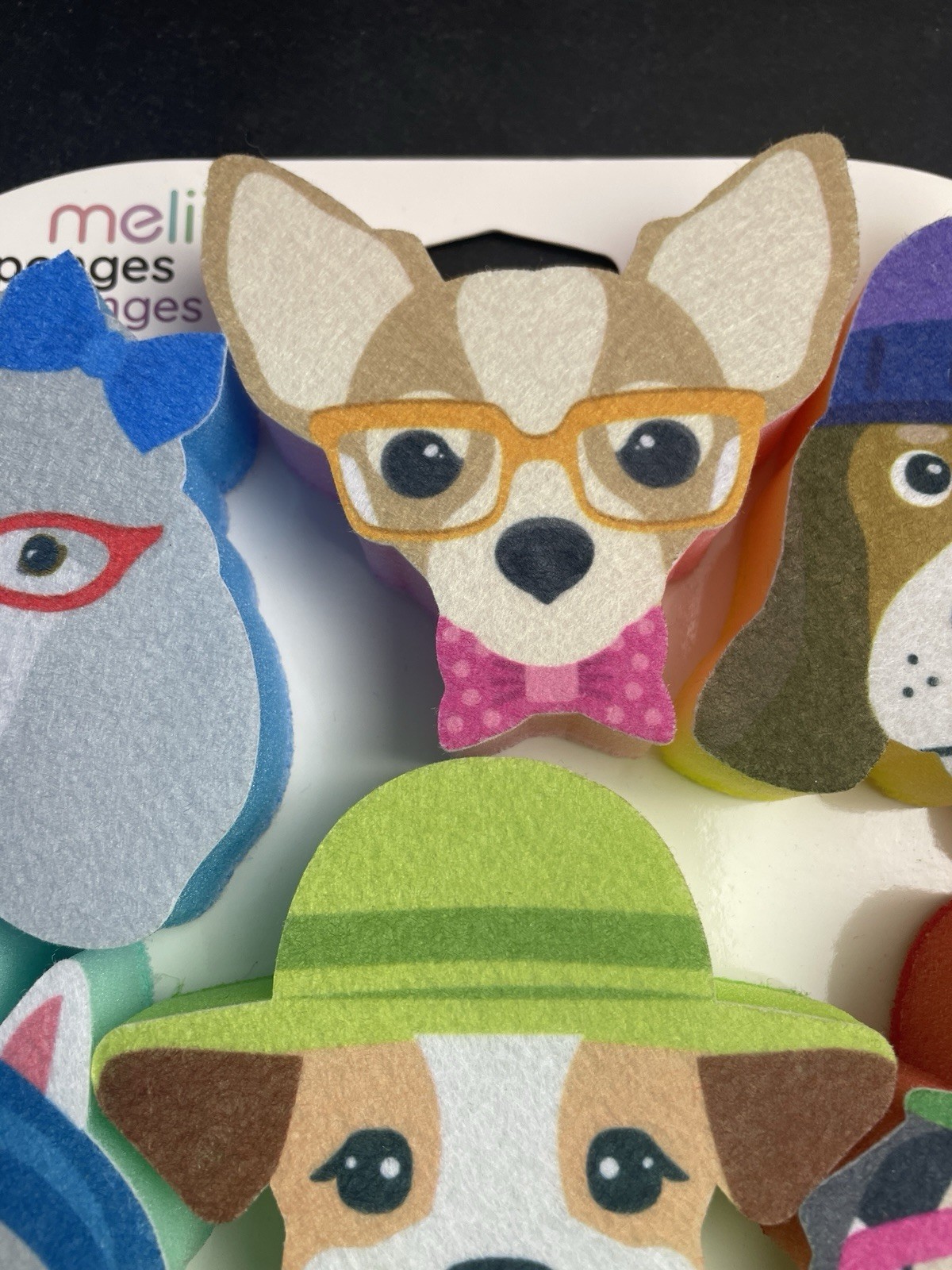 Kitchen Sponges 6 PACK DOG THEME Reusable Sponge Cute Funny Dogs NEW
