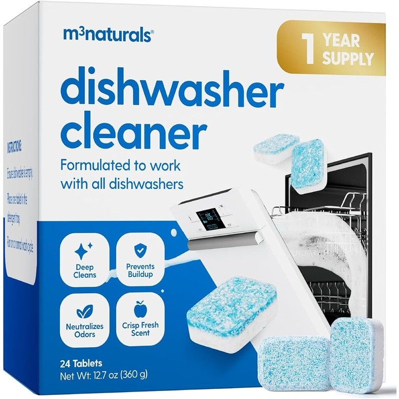 Dishwasher Cleaning Tablets Non-Toxic Deep Clean Eco-Friendly Grease Removal New