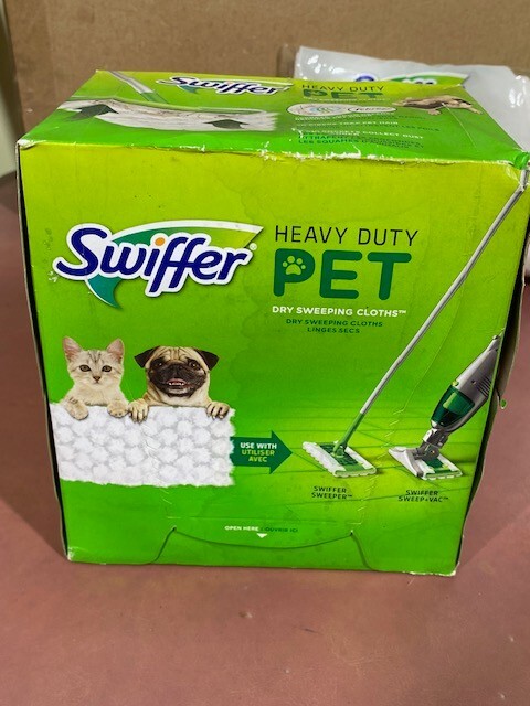 Swiffer Sweeper Heavy Duty Pet Dry Refills, Febreze Odor Defense, 24 Ct Dry Pads