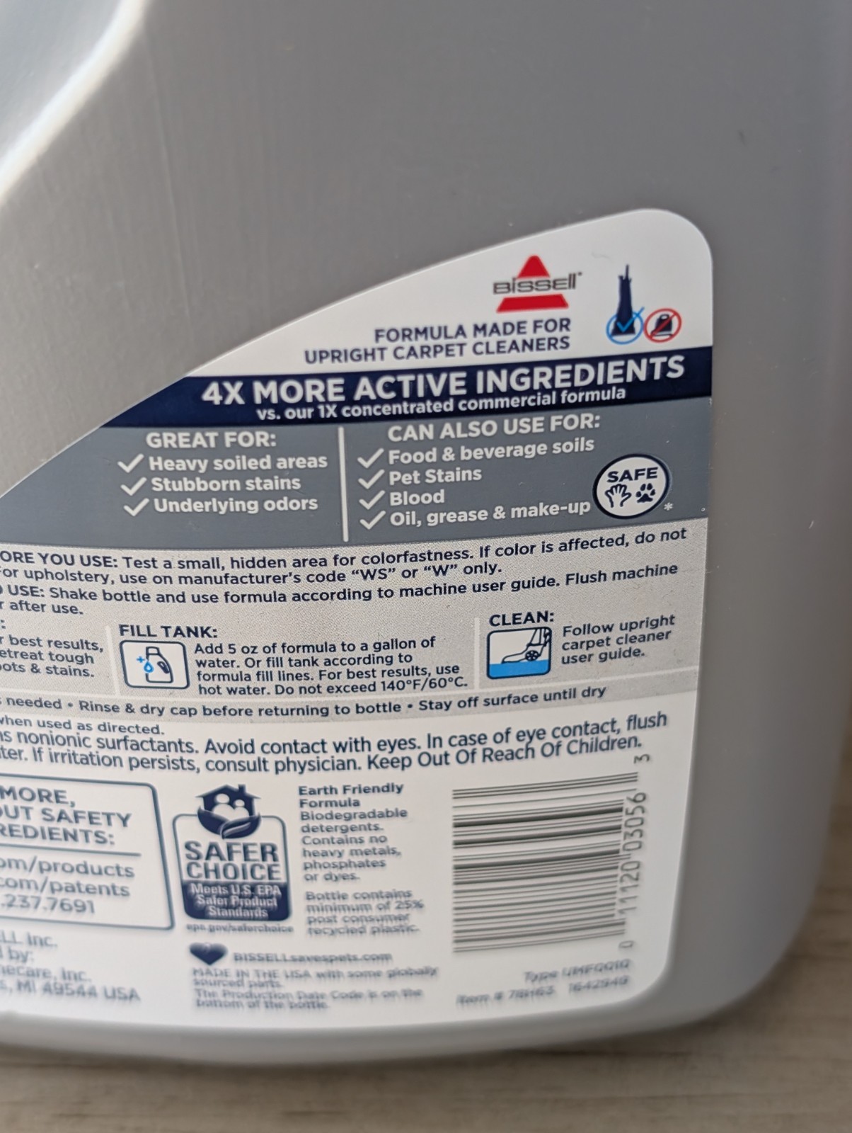 BISSELL Advanced Pro Max Clean + Protect Deep Cleaning Carpet Formula 48 oz