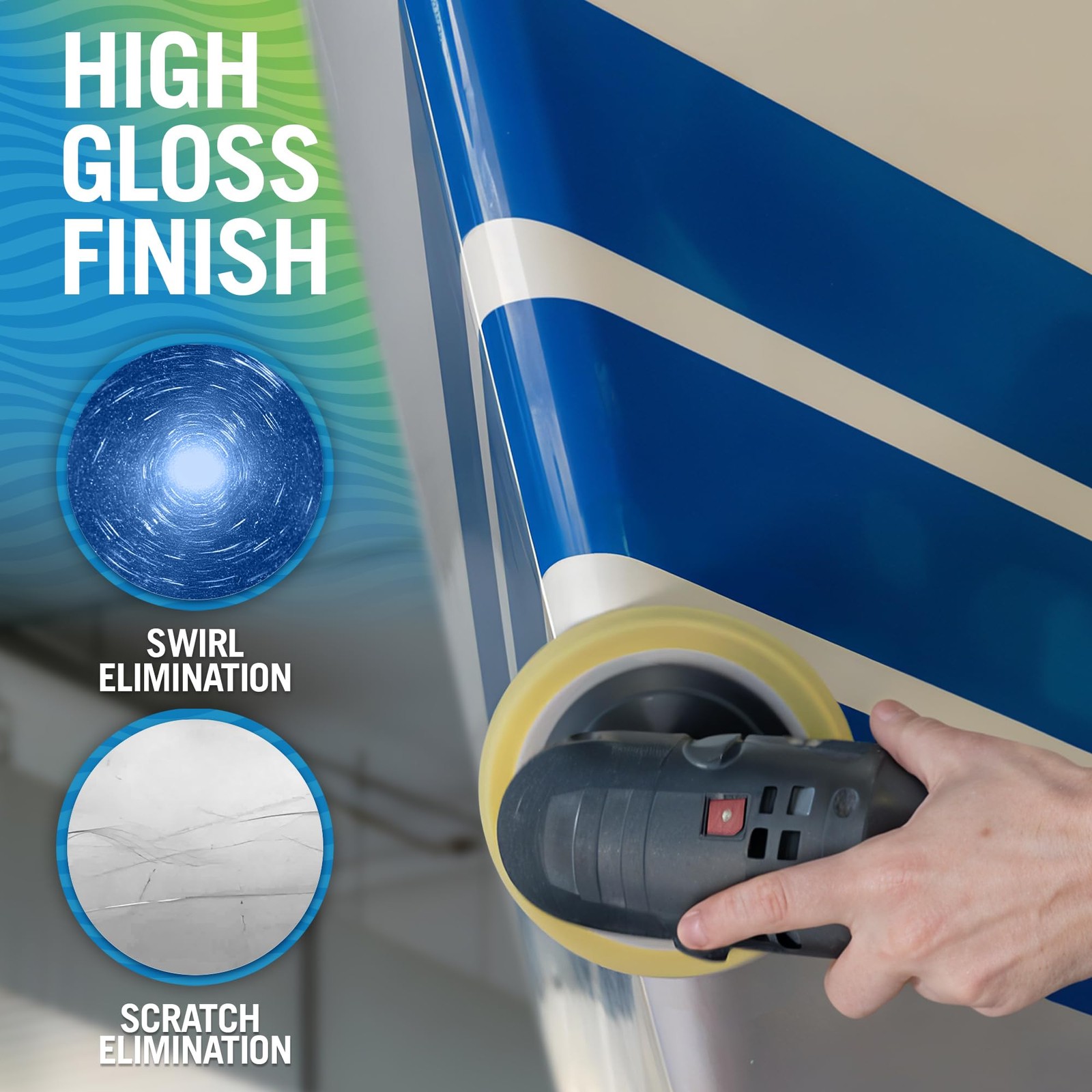 Boat Polishing Compound Gelcoat Restorer, Fiberglass Polish for Boats, Rubbin…