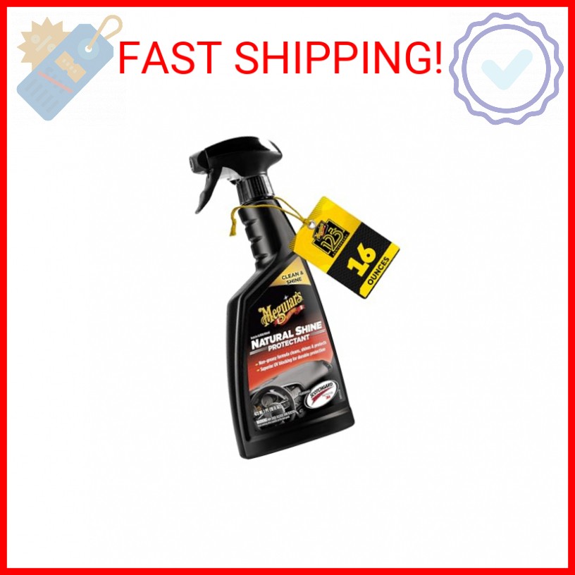 Meguiar’s G4116 Natural Shine Protectant, Plastic Restorer that Improves Color a