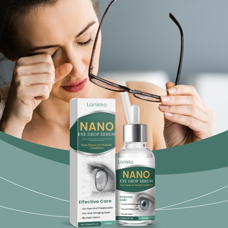 Nano Drops Eye Serum,Natural Nano Lubricant Eye for Drops Dry Eye Presbyopia.