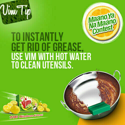 Dish Wash Kitchen Bar Soap Vim Max Power Of 100 Limes Ceylon(free sponge &1pcs)