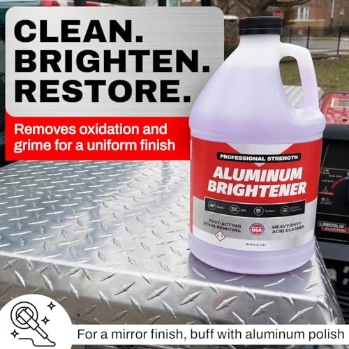 Aluminum Brightener & Cleaner Concentrate – 15 Gallons – Removes Oxidation, Dirt