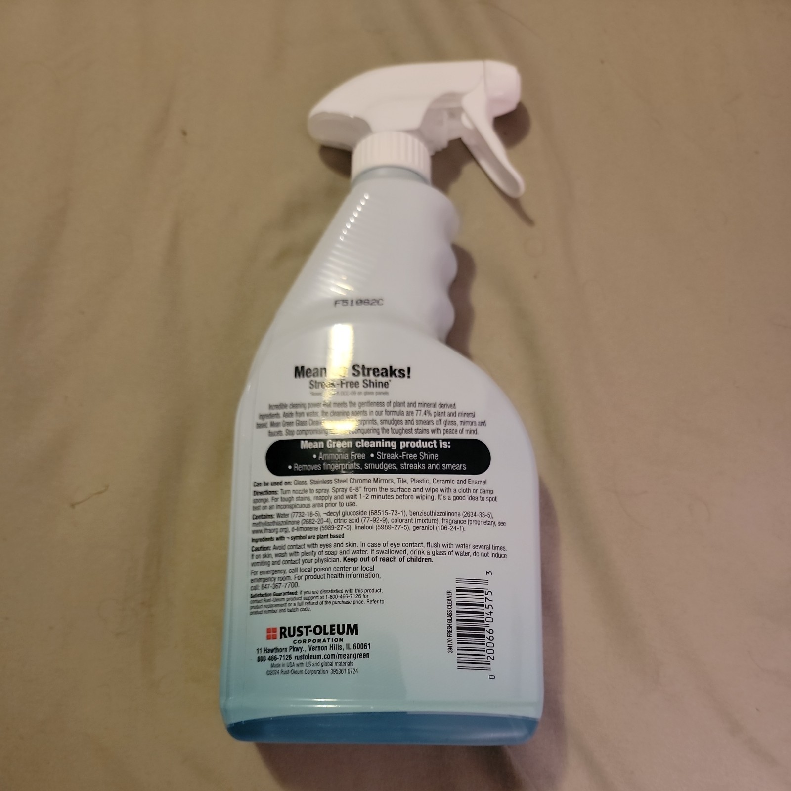 Mean Green Non-Concentrated Ready-to-Use Glass Cleaner Fresh Scent 24 Ounce