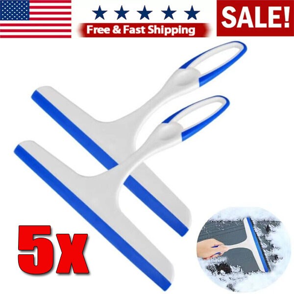 5x Car Window Squeegee Scraper | Snow & Ice Remover | Free & Fast US Shipping