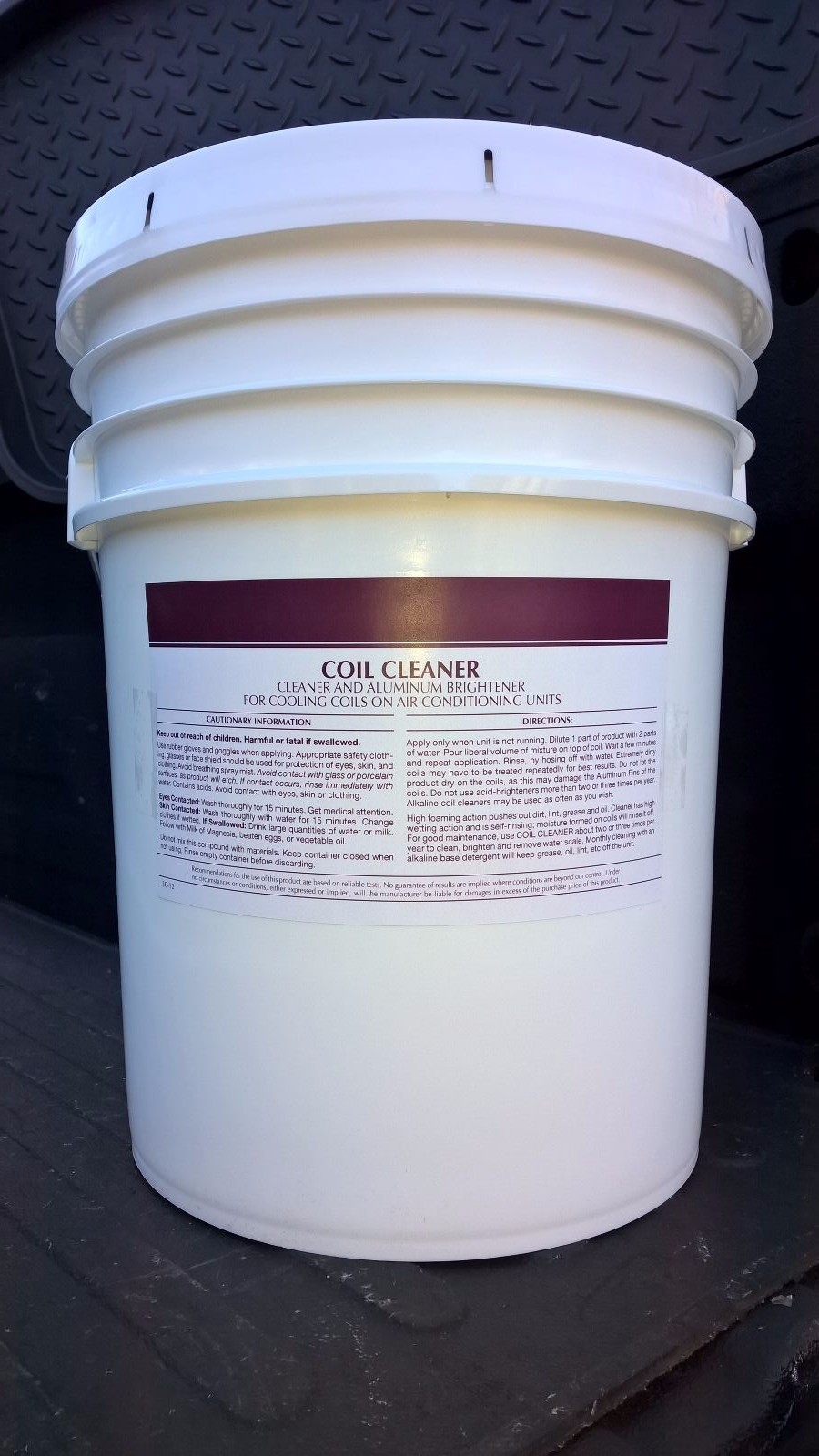 5 GAL COIL CLEANER CONCENTRATE ALUMINUM BRIGHTENER FOR COILS ON AC UNITS HVAC
