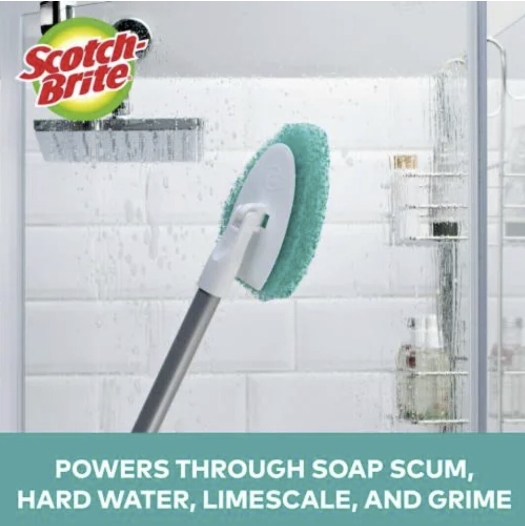 Scotch-Brite 549X-4 Extendable Shower and Bath Scrubber