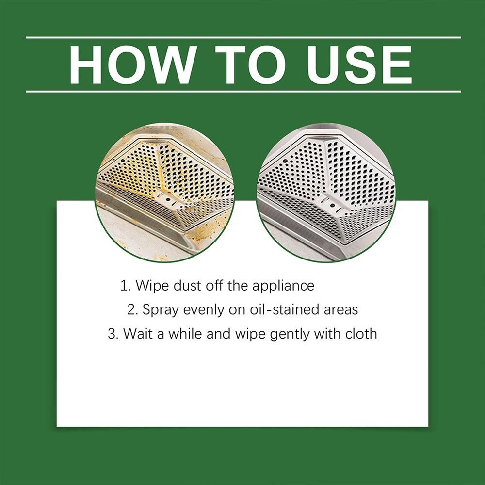 Multifunctional Kitchen Appliance Cleaner, Heavy Oil Stain Remover Cleaner Spray