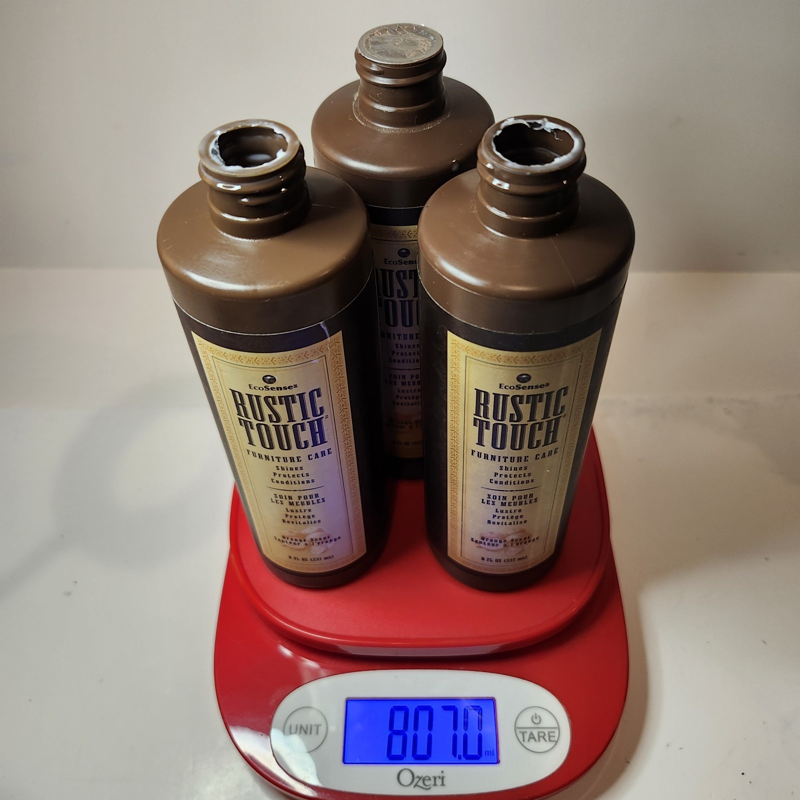 Melaleuca Ecosense Rustic Touch Furniture Polish 8 Fl Oz X3 Bottles *READ*