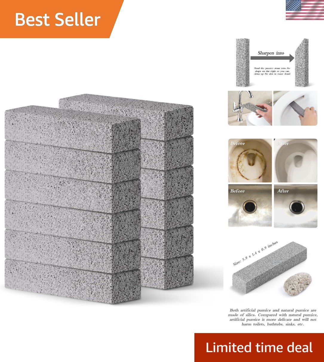 12 Eco-Friendly Pumice Stones: Ultimate Solution for Toilet and Kitchen Cleaning