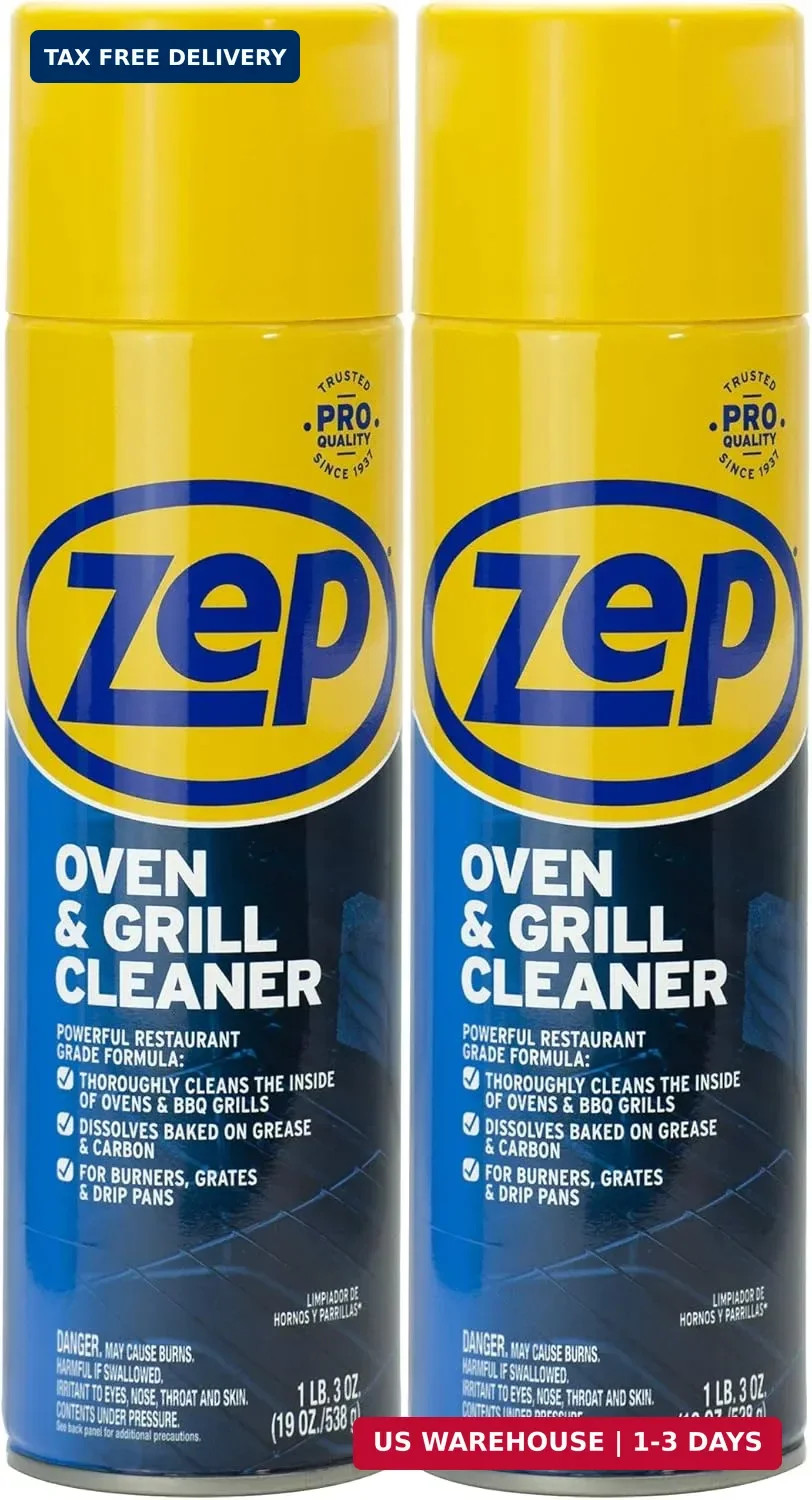 Zep Heavy-Duty Oven and Grill Cleaner – 19 oz (Case of 2) ZUOVGR19 – Dissolves G