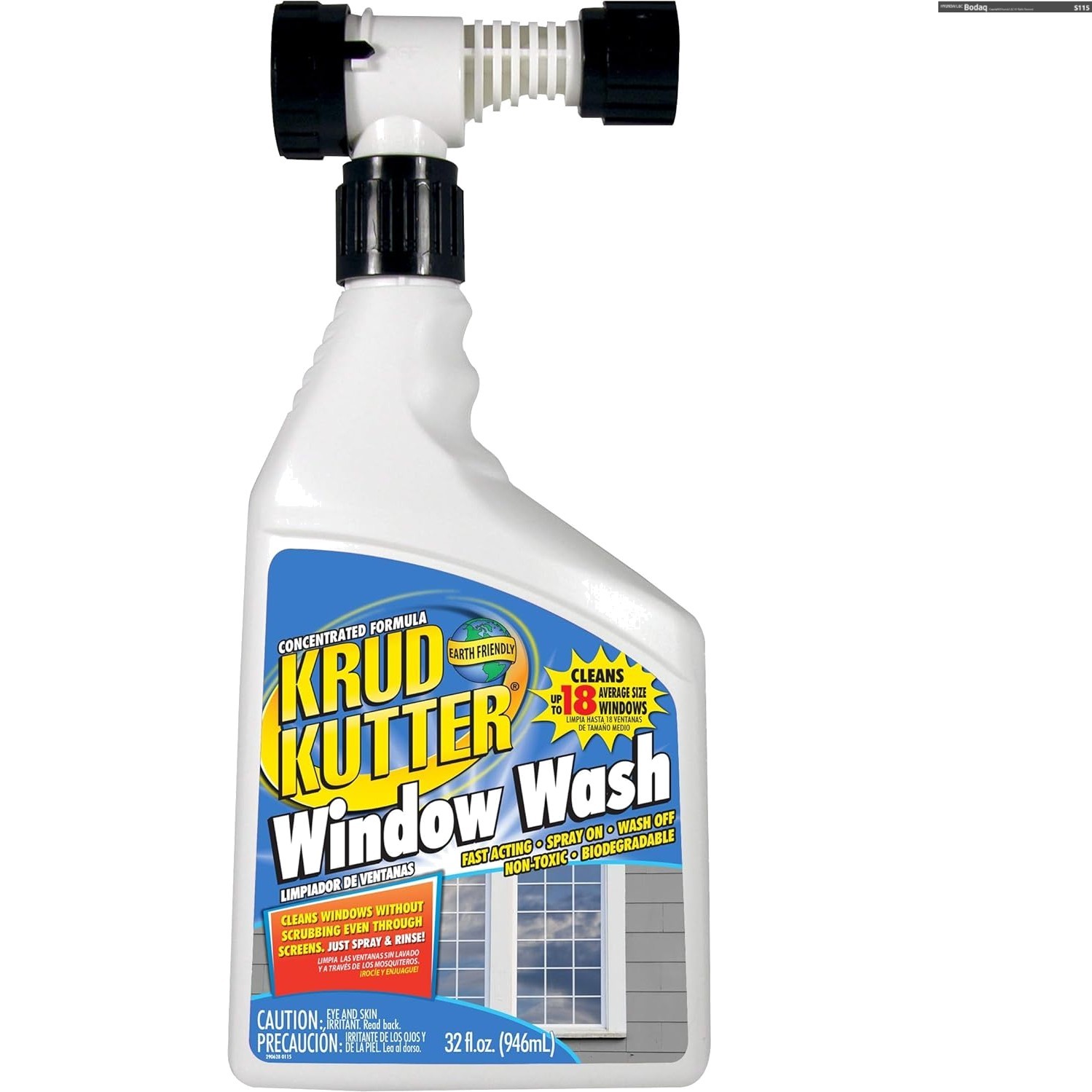Biodegradable Window Wash Cleaner – 32 oz Streak-Free Formula for Home & Work