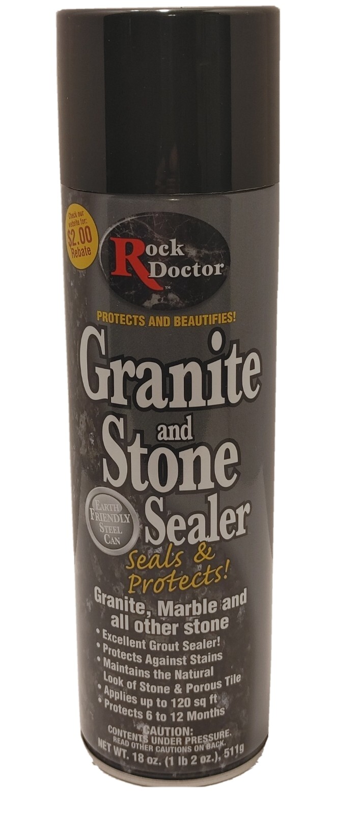 Rock Doctor Granite and Stone Sealer, 18 Ounce Spray Can Seals and Protects.