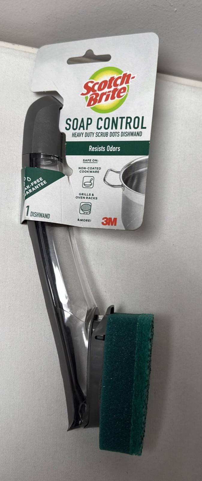 Soap Control, Heavy Duty Scrub Dots Dishwand, 1 Dishwand