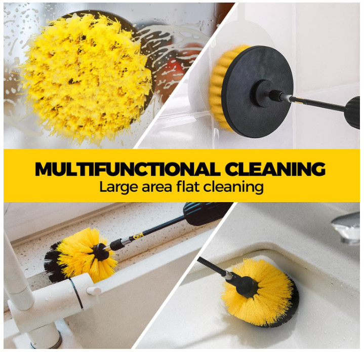 7Pack Drill Brush Attachment Set-Car Interior Detailing Kit，Power Scrubber Brush