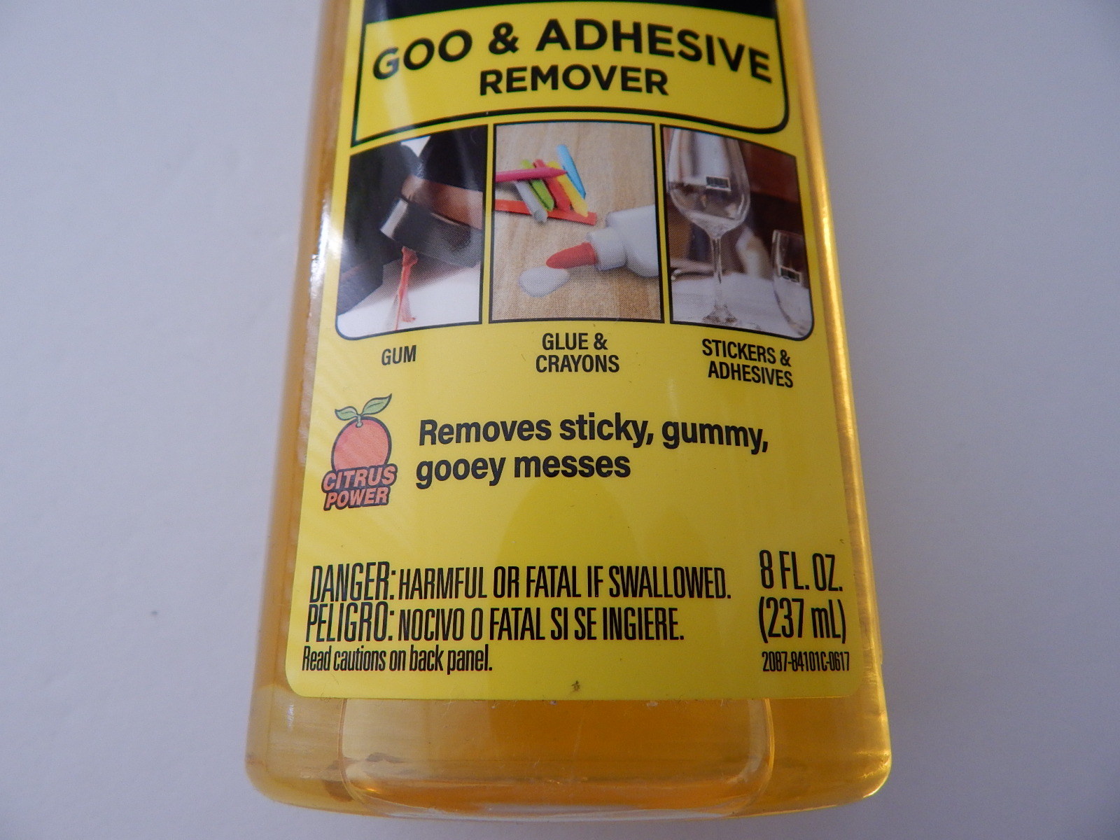 Goo Gone Goo Adhesive & Sticker Remover 8FL. OZ Made In the USA New