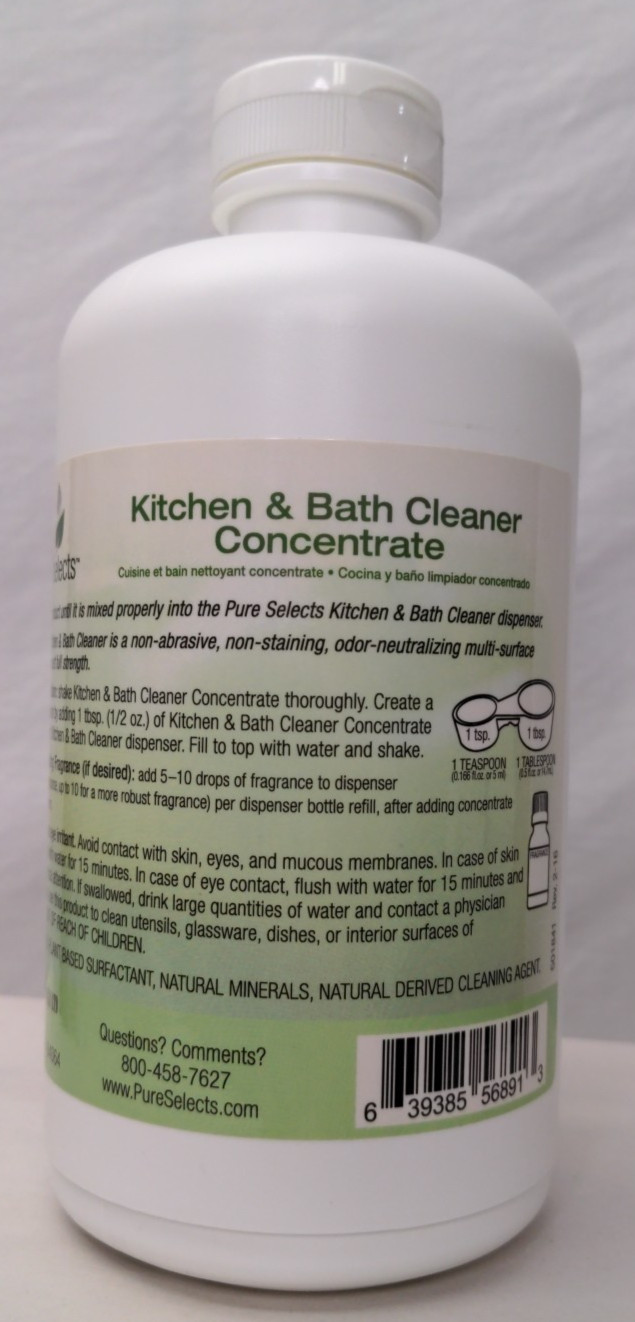 Pure Selects Kitchen & Bath Cleaner Concentrate 32 fl. oz./1 qt.