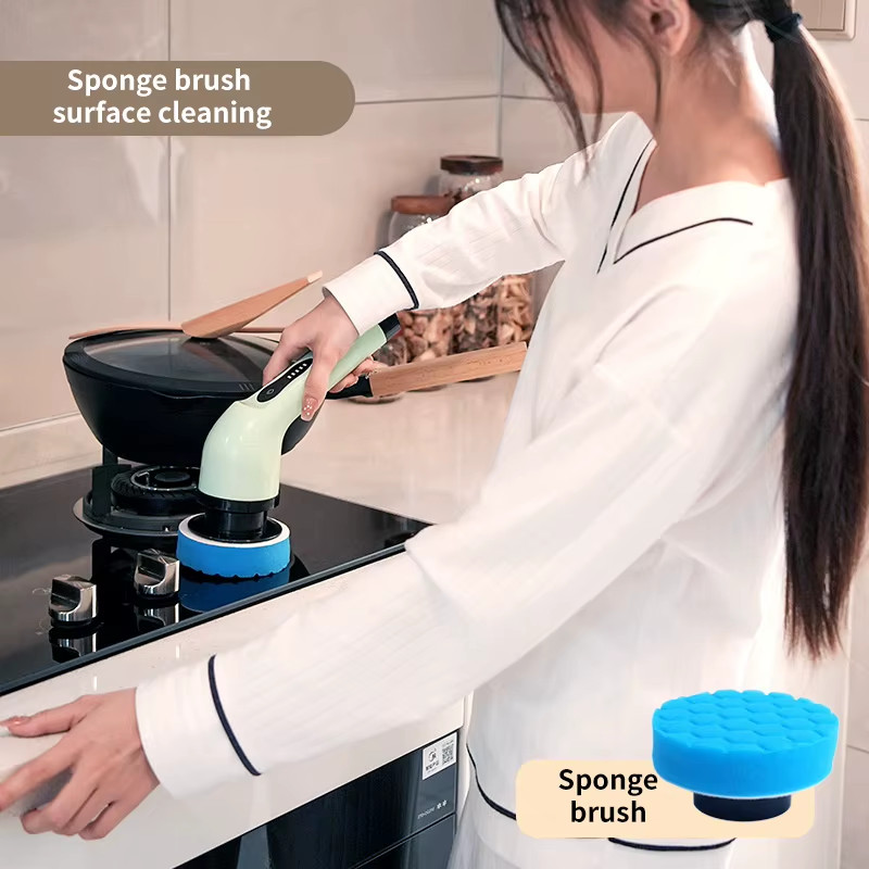 9-In-1 Electric Cleaning Brush USB Electric Spin Cleaning Scrubberadjustable Ele