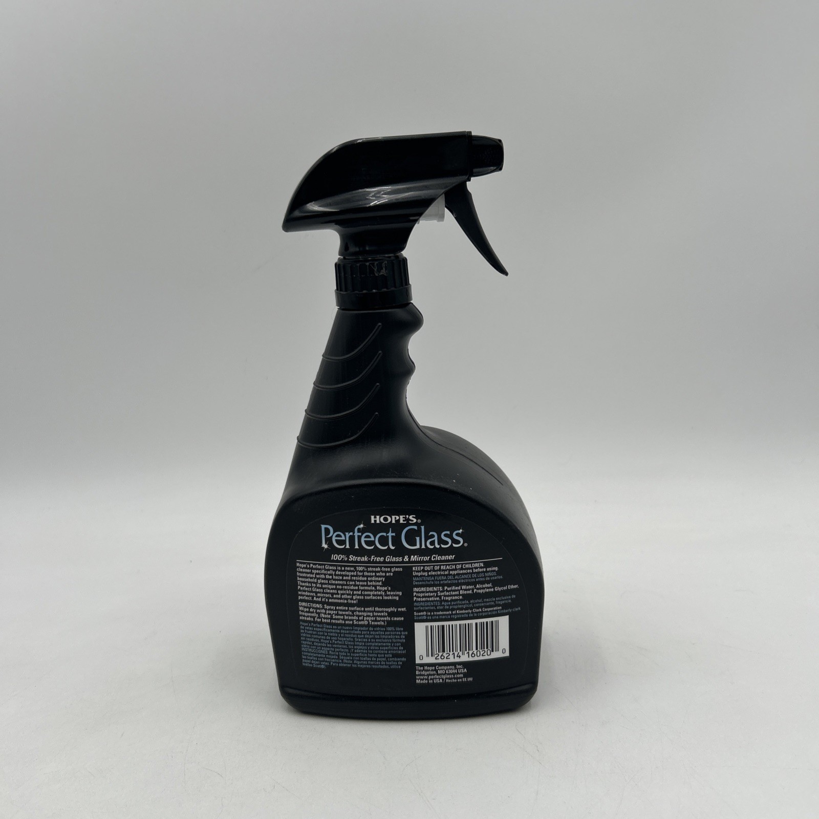 HOPE’S Perfect Glass Cleaner Spray, Streak-Free, Ammonia-Free Window NEW