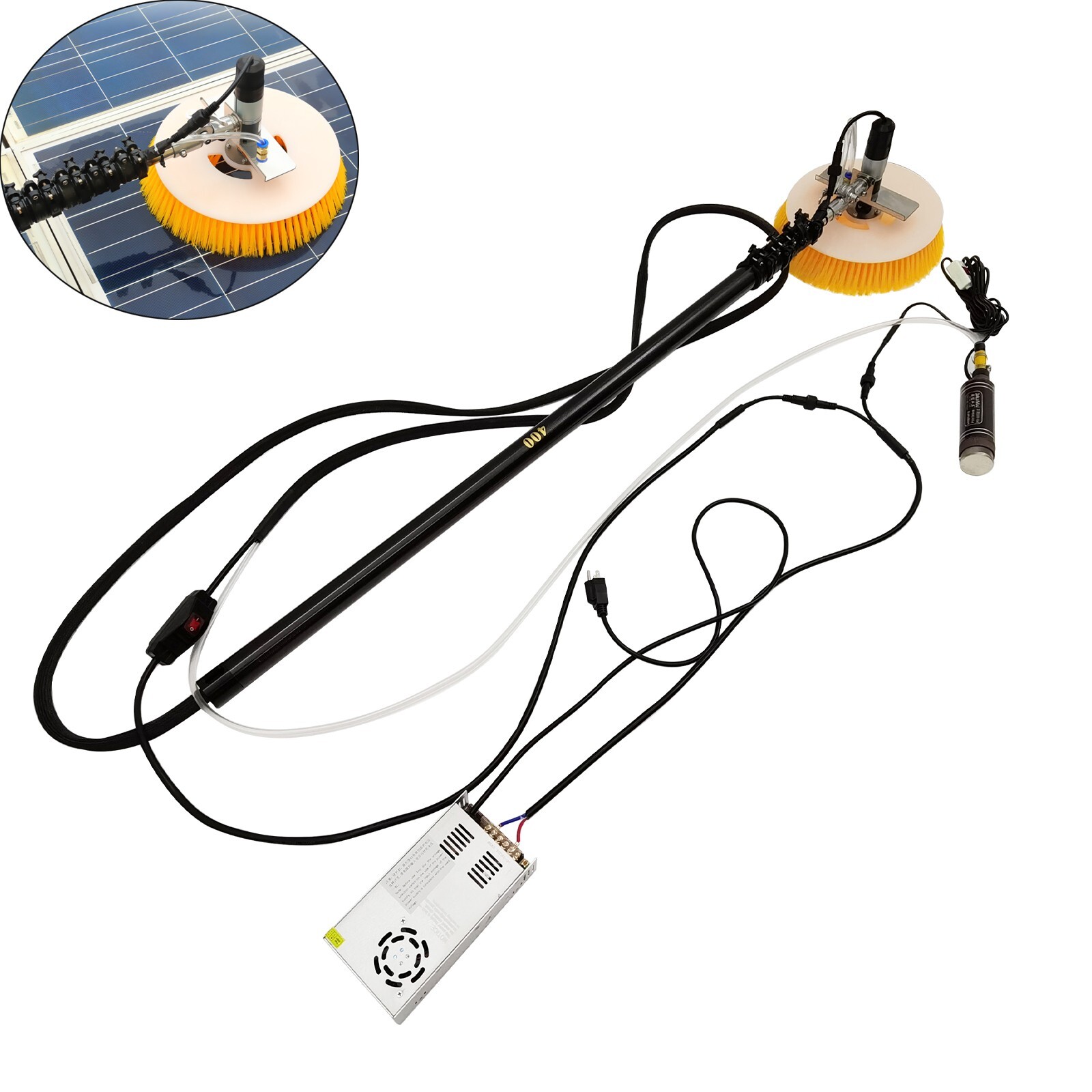 Handheld 110V Electric Solar Photovoltaic Panel Cleaning Machine Single Head