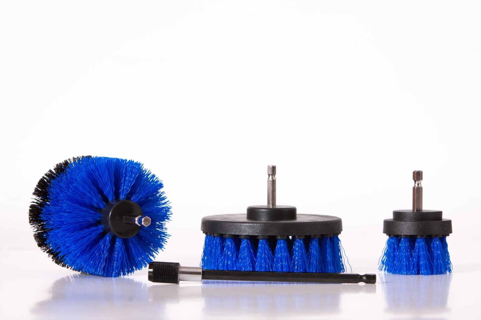 4 Piece Set of 3 Brushes and Extension