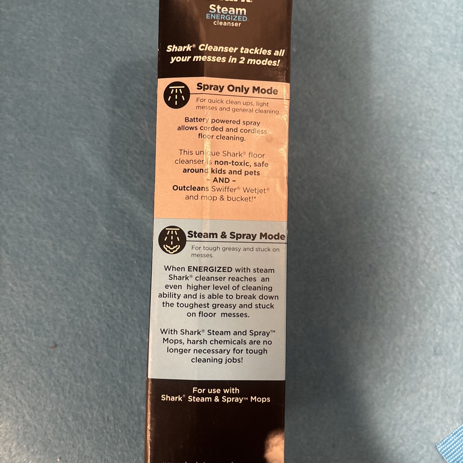Shark Steam Energized Cleanser Multi-Floor Waterfall Fresh 20oz Discontinued New