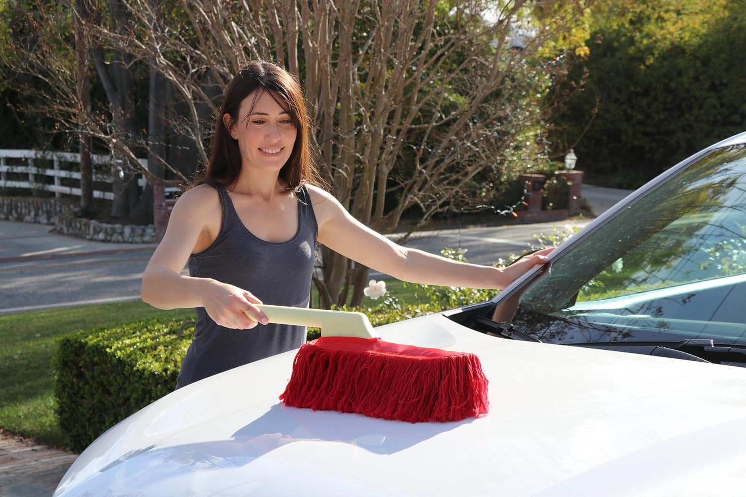 Heritage Car Duster with Plastic Handle and Cotton Mop 86243 Lifts and Removes D
