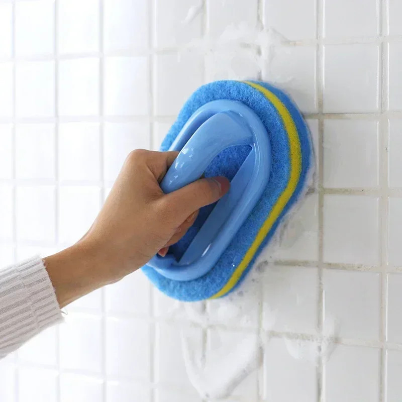 Kitchen Bathroom Toilet Cleaning Magic Sponge Glass Wall Cleaning Bath Brush Han