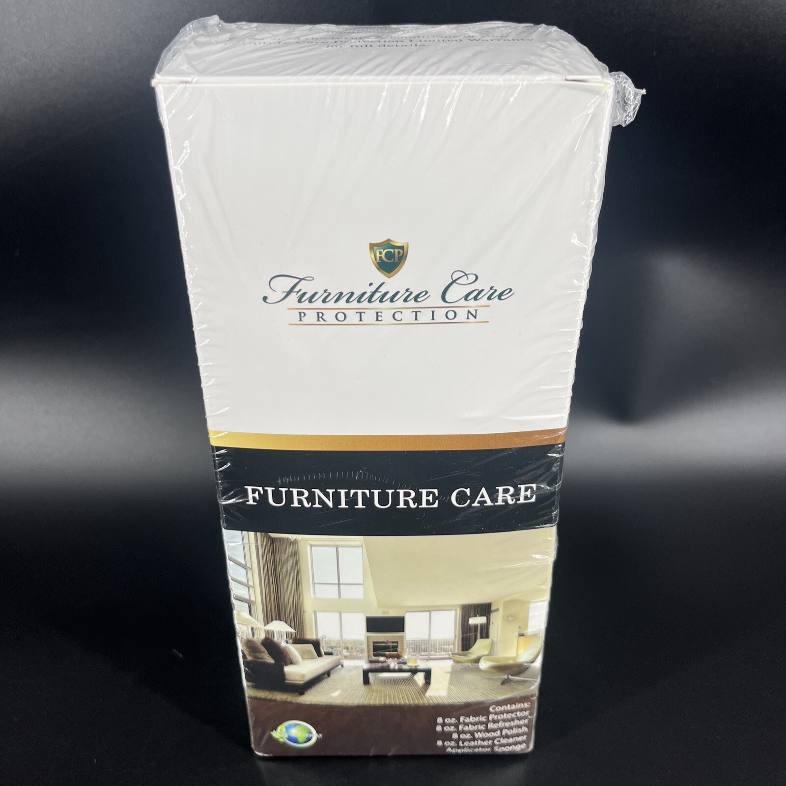FURNITURE CARE PROTECTION Fabric/Refresher/Wood Polish/Leather Polish Set SEALED