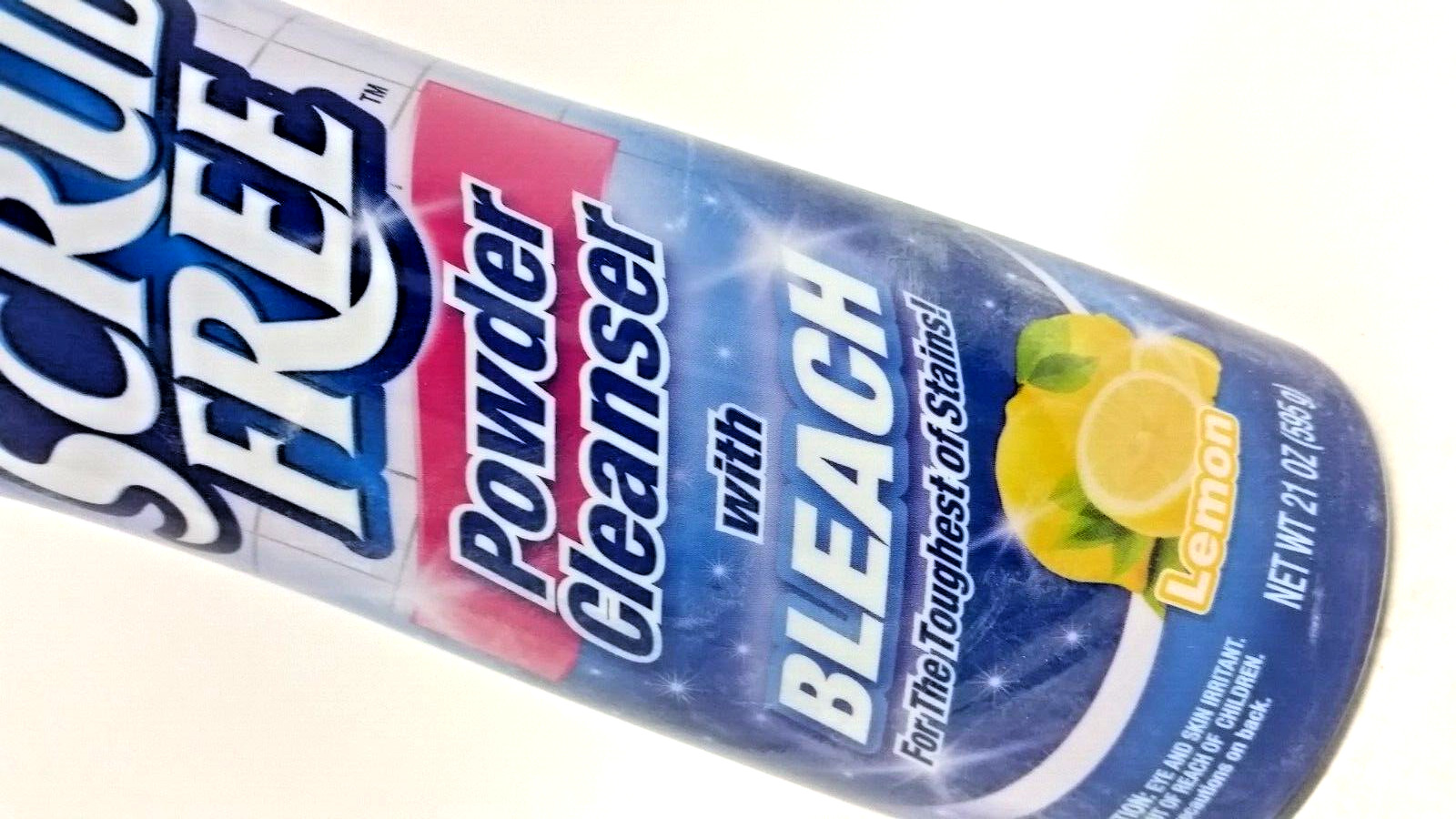 LOT 4 ScratchFree Scrub Free Powder Cleanser w/ Bleach Lemon Scent 21ozEa SEALED