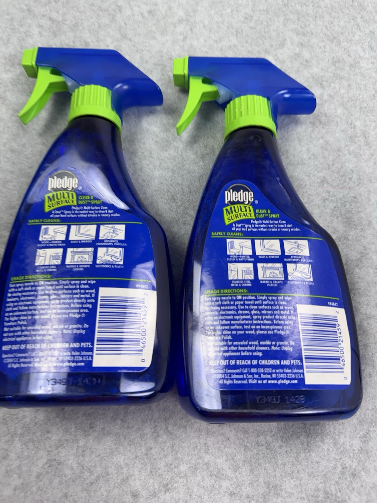 Pledge Multi Surface Cleaner Spray 16oz 2 Pack Wood Glass Electronics New