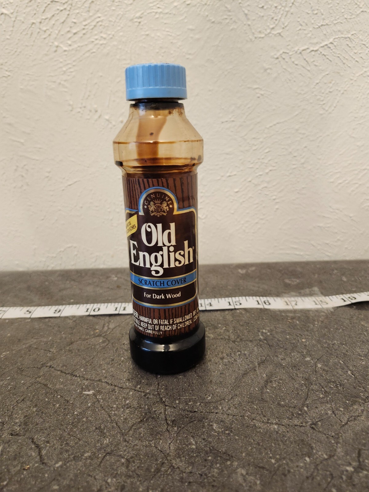 Old English Scratch Cover for Dark Woods, Half Full Bottle Wood Polish Vintage