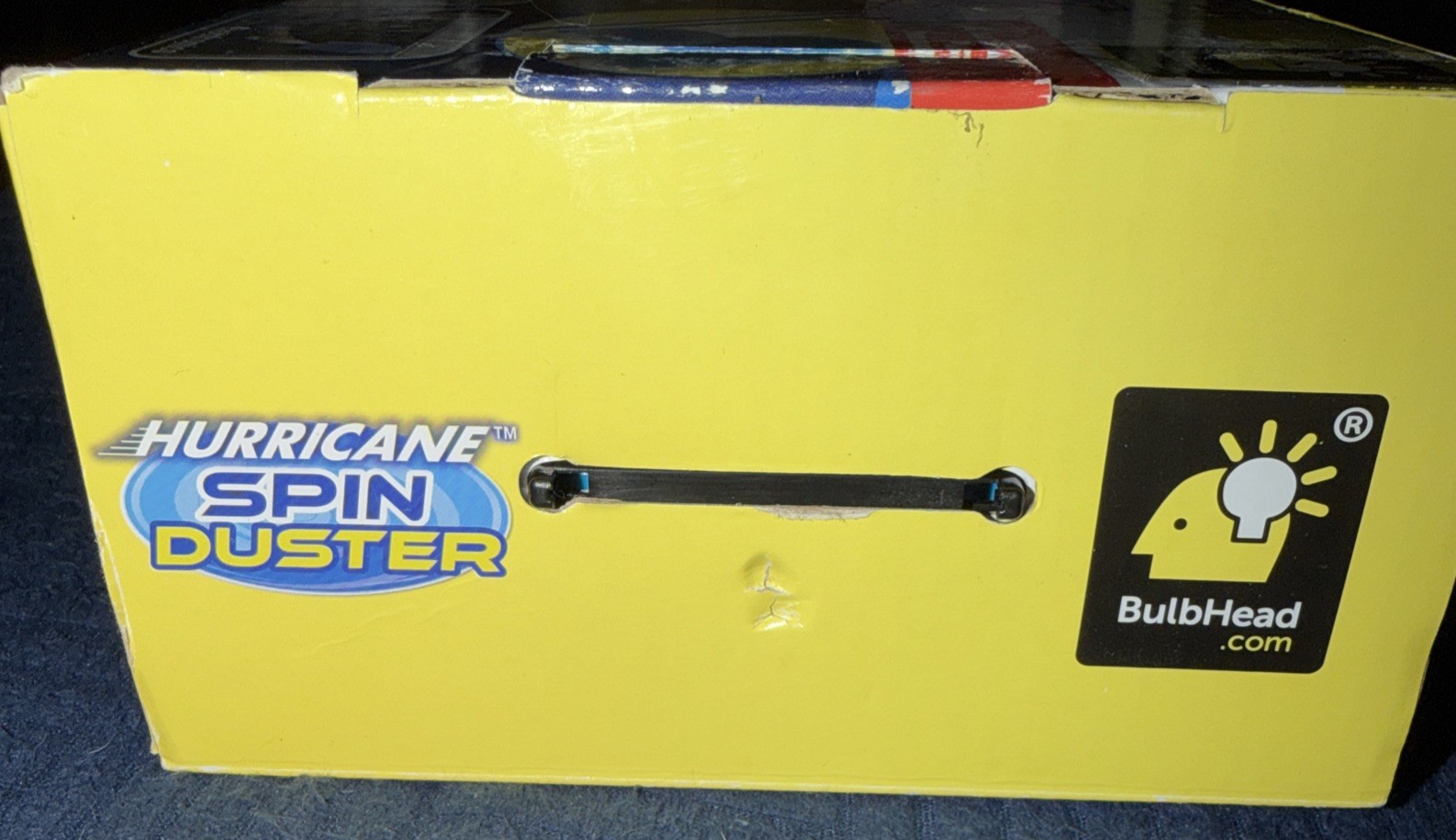 Hurricane Spin Duster Motorized Dust Wand w/3ft Extension For Ceiling Fans