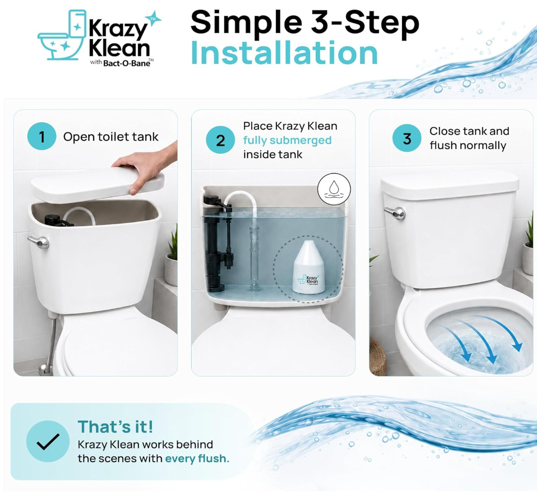Krazy Klean Pro Toilet Cleaner Household Cleaning Solution | Pack of 1