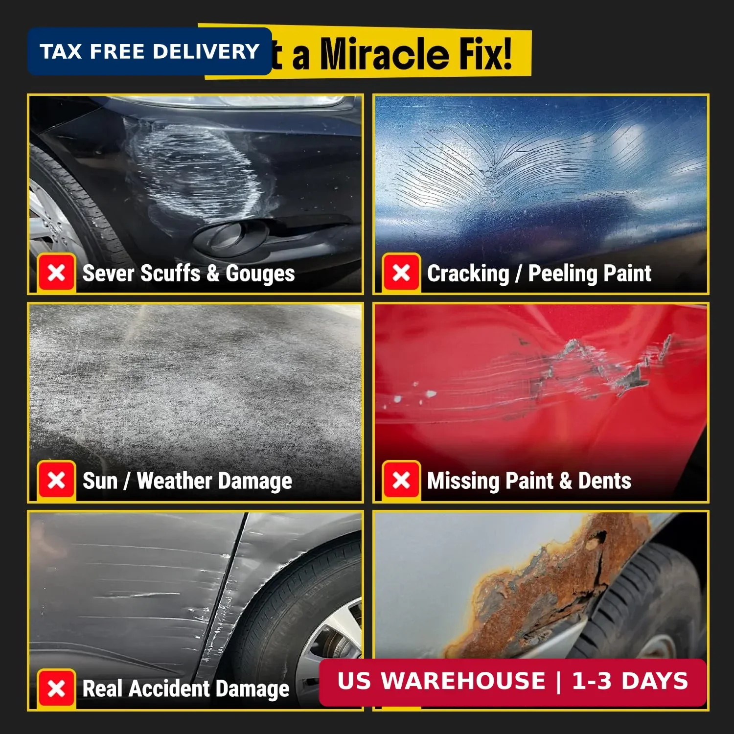 Carfidant Scratch Repair and Swirl Remover – Car Paint Scratch Remover & Restore