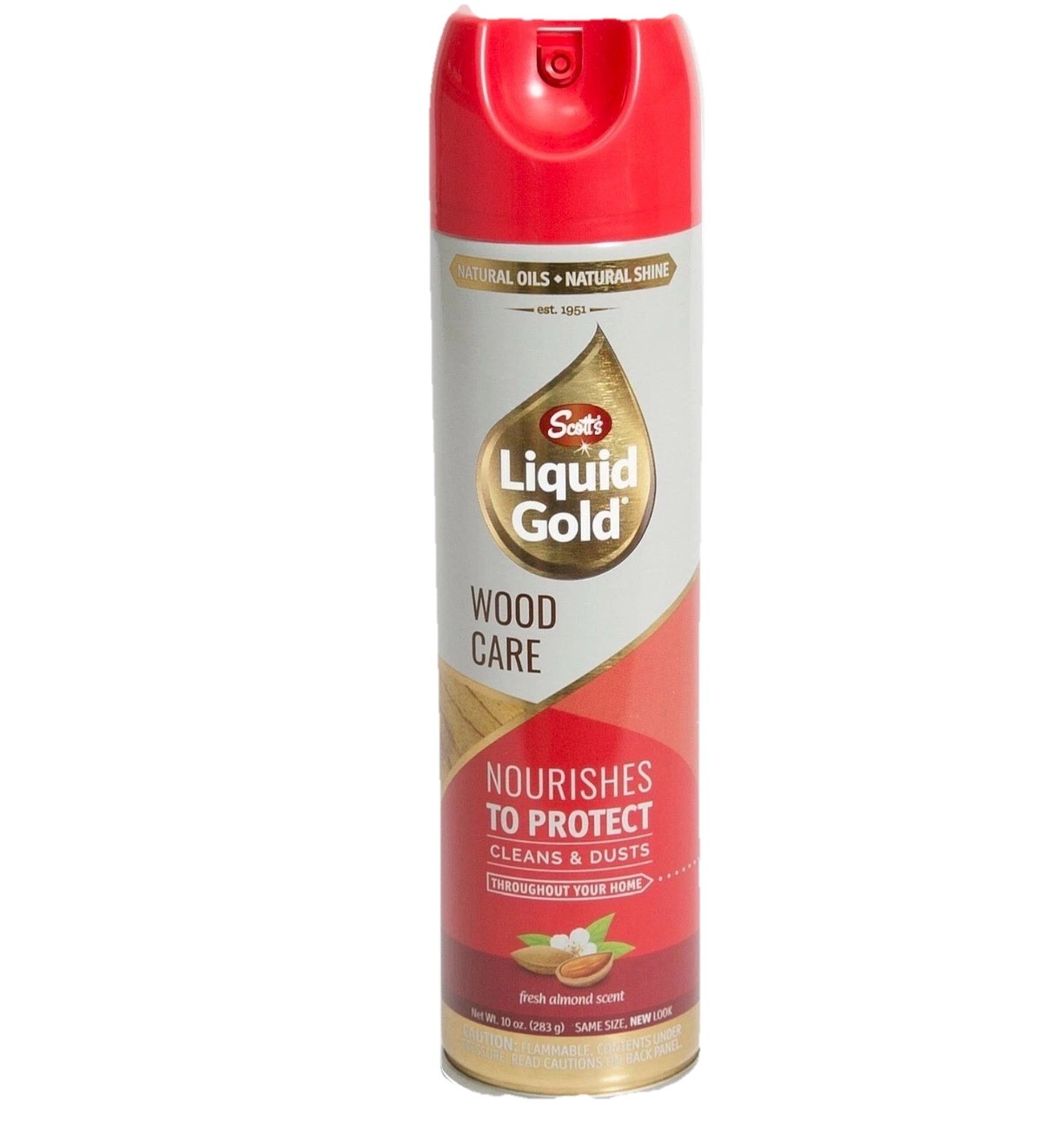 (2-Pk) LIQUID GOLD WOOD CARE Scotts Natural Oil CLEANER NOURISHER ~ Almond Scent