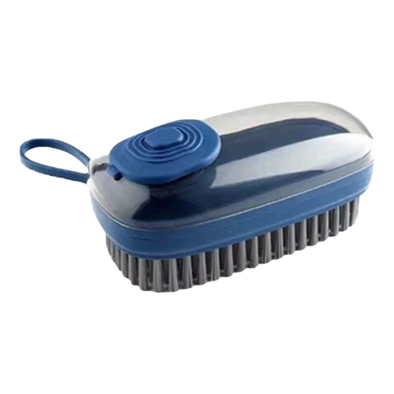 Dish Washing Up Brush Sponge With Liquid Soap Dispenser Scrubber Cleaning Brush